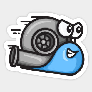 Turbo Snail - Baby Blue Sticker